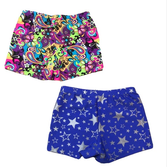 NWOT (2) Body Wrappers Girls Dance Booty Shorts - Picture 2 of 9